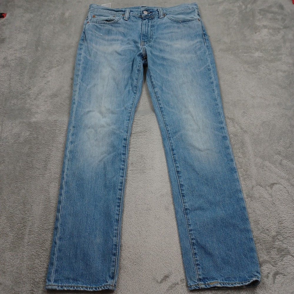 Levis 511 Jeans Mens 33x30 Blue Denim Slim Fit Distressed Pockets Cotton A8